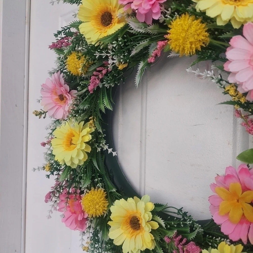 HANDMADE spring wreath